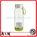 X&W good quality pyrex glass tea pot with stainless steel strainer
